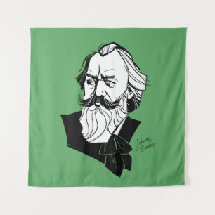 Johannes Brahms Wandteppich