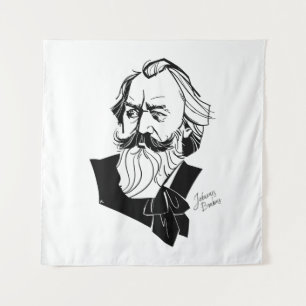 Johannes Brahms Wandteppich