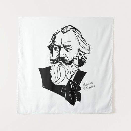 Johannes Brahms Wandteppich (Vorderseite)