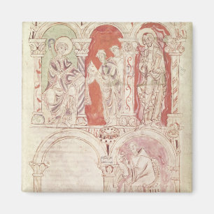 Johannes Cassian schreibt und mönche anbieten Magnet