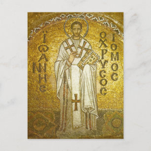 Johannes Chrysostom Orthodox Christliches Symbol Postkarte