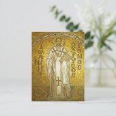 Johannes Chrysostom Orthodox Christliches Symbol Postkarte (Stehend Vorderseite)
