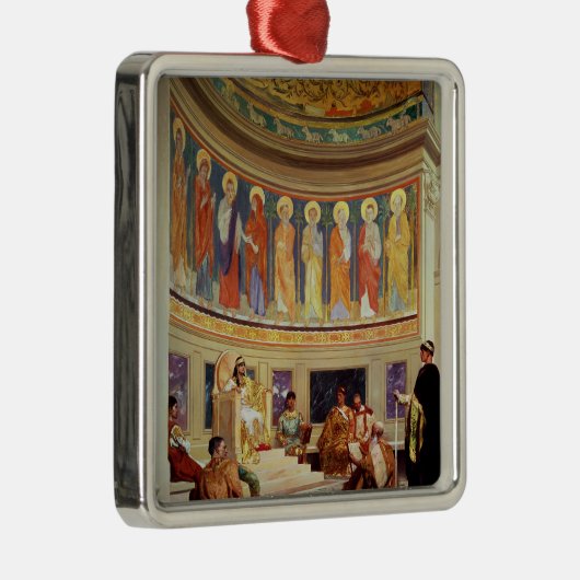 Johannes Chrysostom verbannt von der Kaiserin Silbernes Ornament (Rechts)