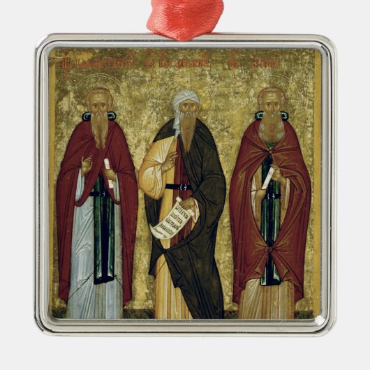 Johannes Climacus Johannes von Damaskus Ornament Aus Metall (Vorne)