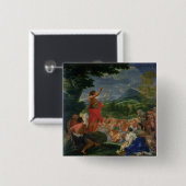 Johannes das Baptist-Predigen, gemalt vor 169 Button (Vorne & Hinten)