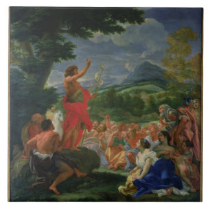 Johannes das Baptist-Predigen, gemalt vor 169 Fliese