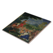 Johannes das Baptist-Predigen, gemalt vor 169 Fliese (Seite)