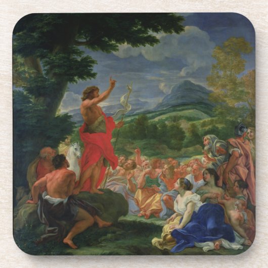 Johannes das Baptist-Predigen, gemalt vor 169 Getränkeuntersetzer (Vorderseite)
