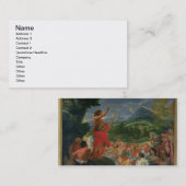 Johannes das Baptist-Predigen, gemalt vor 169 Visitenkarte (Vorne/Hinten)