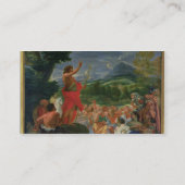 Johannes das Baptist-Predigen, gemalt vor 169 Visitenkarte (Rückseite)