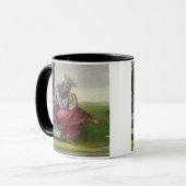 Johannes das göttliche auf Patmos, das Buch Tasse (Vorderseite Links)