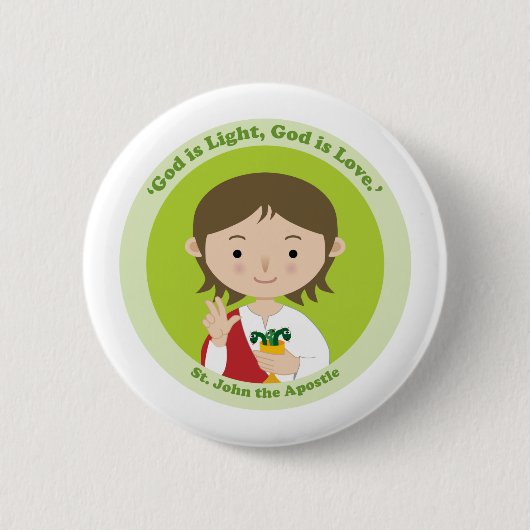 Johannes der Apostel Button (Vorderseite)