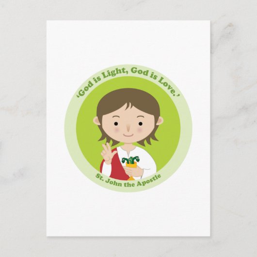 Johannes der Apostel Postkarte (Vorderseite)