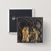 Johannes der Baptist, der im Fluss tauft Button (Vorne & Hinten)