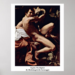 Johannes der Baptist durch Michelangelo DA Poster
