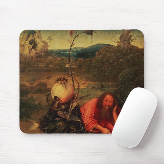 Johannes der Baptist in der Meditation Mousepad (Mit Mouse)
