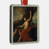 Johannes der Baptist in der Wildnis Silbernes Ornament (Rechts)
