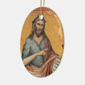 Johannes der Baptist Keramikornament (Links)