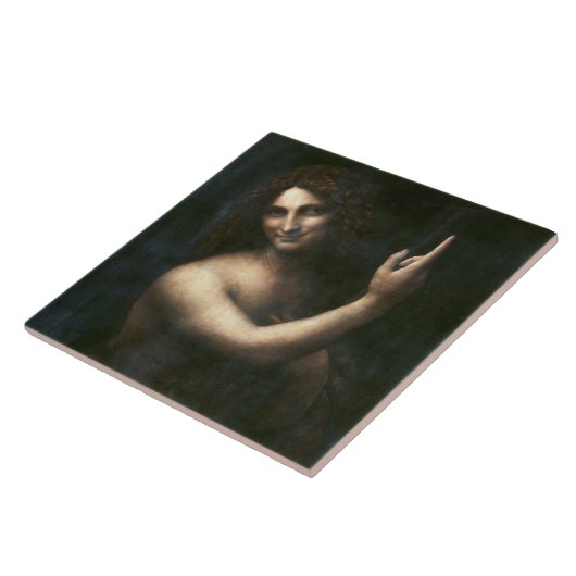 Johannes der Baptist, Leonardo da Vinci Fliese (Seite)