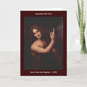 Johannes der Baptist - personalisiert - besonders Karte