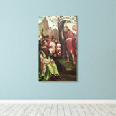 Johannes der Baptist predigen vor Herod Leinwanddruck (Insitu (Holzboden))