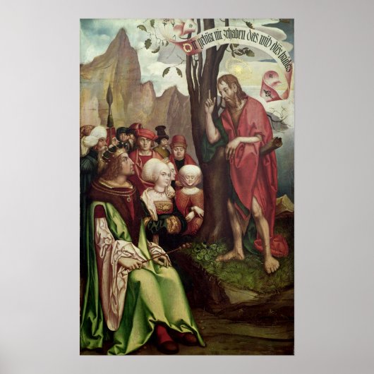 Johannes der Baptist predigen vor Herod Poster (Vorne)