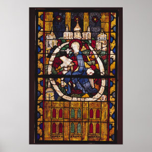 Johannes der Evangelist, der die Apokalypse Poster