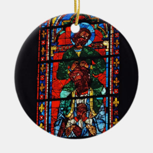 Johannes der Evangelist, der die Schultern von Ez Keramik Ornament