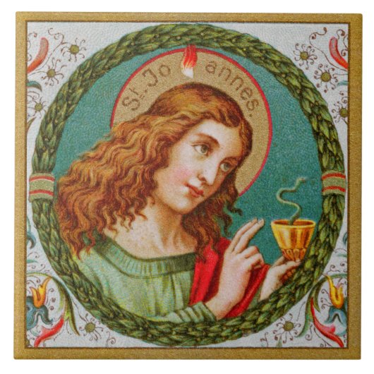 Johannes der Evangelist (JMAS 06) Fliese (Vorderseite)