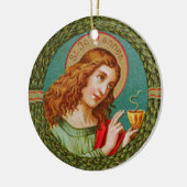 Johannes der Evangelist (JMAS 06) Keramik Ornament (Links)