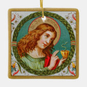 Johannes der Evangelist (JMAS 06) Keramikornament (Vorderseite)
