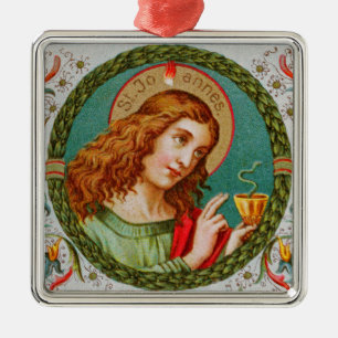 Johannes der Evangelist (JMAS 06) Platz Ornament Aus Metall