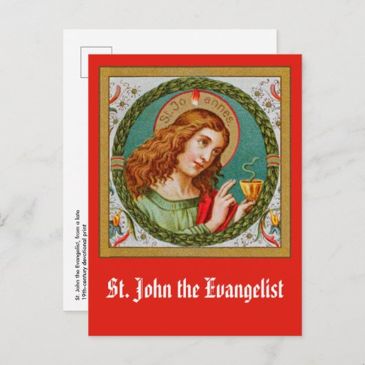 Johannes der Evangelist (JMAS 06) Postkarte (Vorne/Hinten)