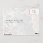 Johannes der Evangelist, Patmos von Hans Memling Postkarte (Rückseite)