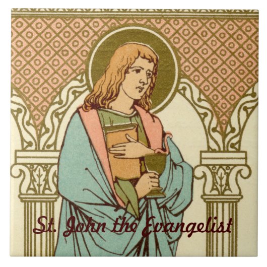 Johannes der Evangelist (RLS 07) Fliese (Vorderseite)