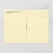 Johannes der Evangelist (RLS 07) Postkarte (Rückseite)