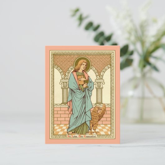 Johannes der Evangelist (RLS 07) Postkarte (Stehend Vorderseite)