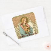 Johannes der Evangelist (RLS 07) Quadratischer Aufkleber (Umschlag)