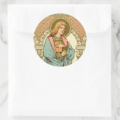 Johannes der Evangelist (RLS 07) Runder Aufkleber (Tasche)