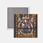 Johannes der Evangelist schreibt die Apokalypse Magnet (Vorderseite/Rückseite)