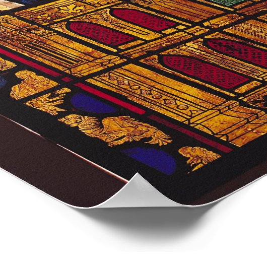 Johannes der Evangelist schreibt die Apokalypse Poster (Ecke)