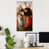 Johannes der Evangelist und Augustinus Poster (Heimbüro)