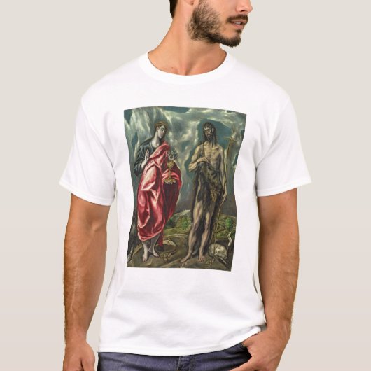 Johannes der Evangelist und Johannes der Baptist T-Shirt (Vorderseite)