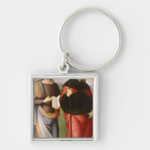 Johannes der Evangelist und St Augustine von Schlüsselanhänger