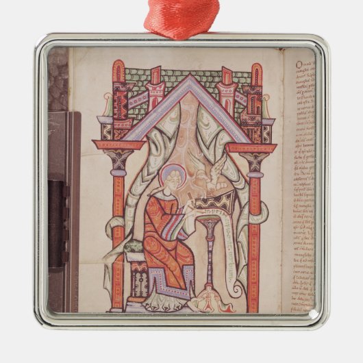 Johannes der Evangelist von den Evangelien Silbernes Ornament (Vorne)
