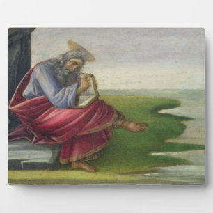 Johannes der Göttliche auf Patmos, das Buch schrei Fotoplatte