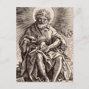 Johannes der Täufer hält das Lamm  Postkarte