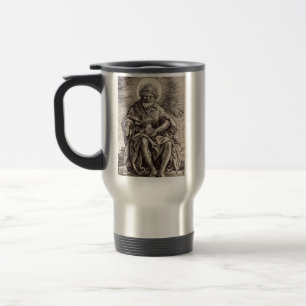 Johannes der Täufer hält das Lamm Reisebecher