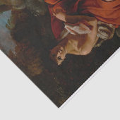 Johannes der Täufer in der Wildnis, Lanfranco Seidenpapier (Ausschnitt)