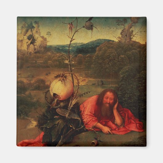 Johannes der Täufer in Meditation Magnet (Vorne)